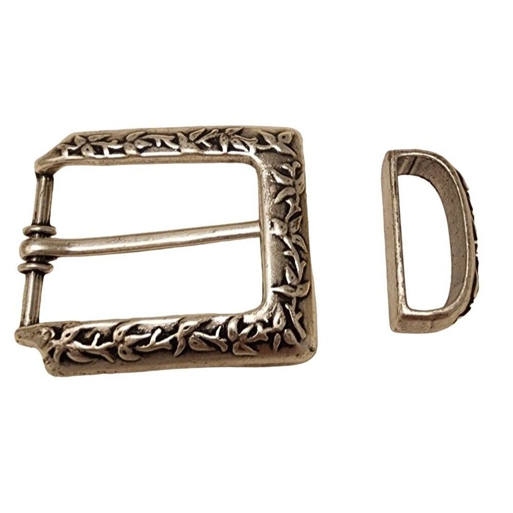 #7659 Century Canada Silver Western Belt Buckle and Loop